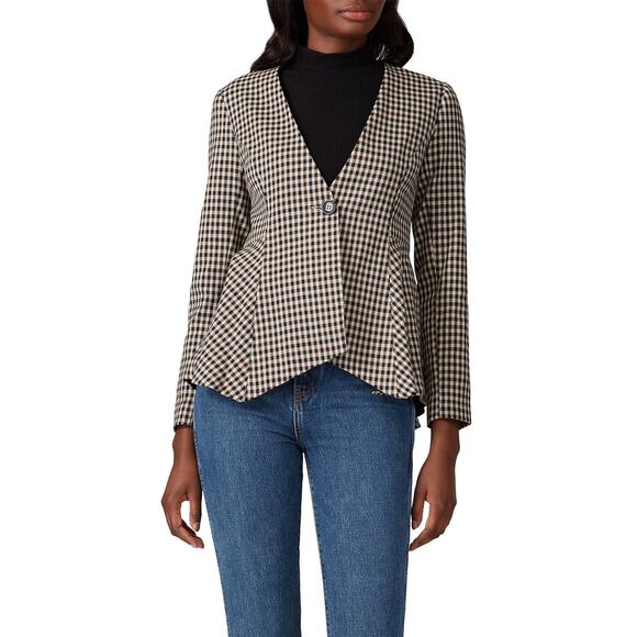 Waverly Grey Jackets & Blazers - Waverly Grey Plaid Pipa Jacket Sz M